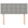 Light gray fabric headboard 80x5x78/88 cm by , Headboards and footboards - Ref: Foro24-346396, Price: 39,02 €, Discount: %