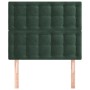 Kopfteile 2 Einheiten aus dunkelgrünem Samt 80x5x78/88 cm von , Kopf- und Fußteile - Ref: Foro24-3116799, Preis: 64,12 €, Rab...