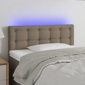 Headboard with LED in taupe gray fabric 80x5x78/88 cm by , Headboards and footboards - Ref: Foro24-3122024, Price: 43,68 €, D...