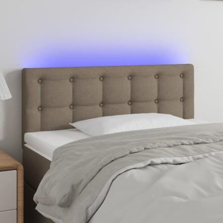 Kopfteil mit LED aus taupegrauem Stoff 80x5x78/88 cm von , Kopf- und Fußteile - Ref: Foro24-3122024, Preis: 40,87 €, Rabatt: %