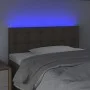 Headboard with LED in taupe gray fabric 80x5x78/88 cm by , Headboards and footboards - Ref: Foro24-3122024, Price: 43,68 €, D...