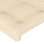 Cream fabric headboard with LED 83x16x78/88 cm by , Headboards and footboards - Ref: Foro24-3123649, Price: 51,64 €, Discount: %