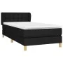 Box spring bed with black fabric mattress 100x200 cm by , Beds and slatted bases - Ref: Foro24-3127103, Price: 308,39 €, Disc...