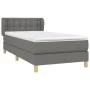 Box spring bed with dark gray fabric mattress 80x200 cm by , Beds and slatted bases - Ref: Foro24-3127078, Price: 305,40 €, D...