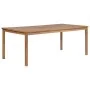 Solid teak wood garden table 200x100x77 cm by vidaXL, Garden tables - Ref: Foro24-44998, Price: 331,46 €, Discount: %