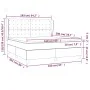 Box spring bed with dark green velvet mattress 160x200 cm by , Beds and slatted bases - Ref: Foro24-3129462, Price: 609,42 €,...