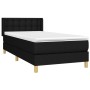 Cama box spring con colchón tela negro 80x200 cm de , Camas y somieres - Ref: Foro24-3130547, Precio: 276,00 €, Descuento: %