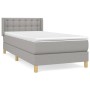 Boxspringbett mit hellgrauer Stoffmatratze 80x200 cm von , Betten und Lattenroste - Ref: Foro24-3130545, Preis: 286,18 €, Rab...