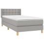 Boxspringbett mit hellgrauer Stoffmatratze 80x200 cm von , Betten und Lattenroste - Ref: Foro24-3130545, Preis: 286,18 €, Rab...