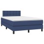 Cama box spring con colchón tela azul 120x200 cm de , Camas y somieres - Ref: Foro24-3140367, Precio: 384,45 €, Descuento: %