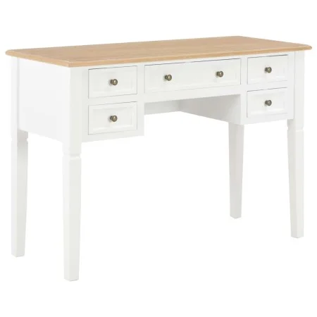 Weißer Holzschreibtisch 109,5 x 45 x 77,5 cm von vidaXL, Schreibtische - Ref: Foro24-280069, Preis: 237,16 €, Rabatt: %