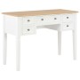 Weißer Holzschreibtisch 109,5 x 45 x 77,5 cm von vidaXL, Schreibtische - Ref: Foro24-280069, Preis: 241,38 €, Rabatt: %