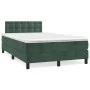 Box spring bed with dark green velvet mattress 120x200 cm by , Beds and slatted bases - Ref: Foro24-3141536, Price: 374,98 €,...