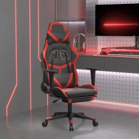 Gaming-Stuhl mit Fußstütze Kunstleder schwarz rot von , Gaming-Stühle - Ref: Foro24-3143677, Preis: 125,39 €, Rabatt: %