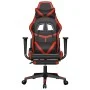 Gaming chair with footrest in black and red synthetic leather by , Gaming chairs - Ref: Foro24-3143677, Price: 125,39 €, Disc...