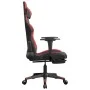 Gaming chair with footrest in black and red synthetic leather by , Gaming chairs - Ref: Foro24-3143677, Price: 125,39 €, Disc...