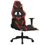 Gaming chair with footrest in black and red synthetic leather by , Gaming chairs - Ref: Foro24-3143677, Price: 125,39 €, Disc...