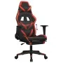 Gaming chair with footrest in black and red synthetic leather by , Gaming chairs - Ref: Foro24-3143677, Price: 125,39 €, Disc...