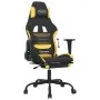 Gaming chair with black and yellow fabric footrest by , Gaming chairs - Ref: Foro24-3143726, Price: 117,84 €, Discount: %