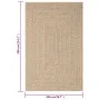 Alfombra ZIZUR apariencia de yute interior y exterior 200x290cm de , Alfombras - Ref: Foro24-364834, Precio: 137,24 €, Descue...