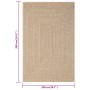 ZIZUR Jute-Look-Teppich für drinnen und draußen, 200 x 290 cm von , Teppiche - Ref: Foro24-364834, Preis: 133,06 €, Rabatt: %