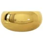 Lavabo 40x15 cm cerámica dorado de vidaXL, Lavabos - Ref: Foro24-143498, Precio: 84,81 €, Descuento: %