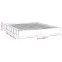 Kleines Doppelbettgestell aus Massivholz 135x190 cm von , Betten und Lattenroste - Ref: Foro24-820711, Preis: 92,66 €, Rabatt: %