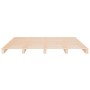Cama de palets de madera maciza de pino 135x190 cm de , Camas y somieres - Ref: Foro24-821432, Precio: 129,52 €, Descuento: %