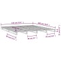 Cama de palets de madera maciza de pino 135x190 cm de , Camas y somieres - Ref: Foro24-821432, Precio: 129,52 €, Descuento: %