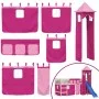 Cortinas para cama alta con torre poliéster rosa de , Accesorios para camas y somieres - Ref: Foro24-835924, Precio: 39,65 €,...