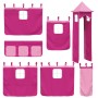 Curtains for loft bed with pink polyester tower by , Accessories for beds and slatted bases - Ref: Foro24-835924, Price: 40,2...