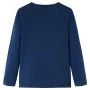 Camiseta infantil de manga larga azul marino 116 de , Camisetas para niños - Ref: Foro24-13801, Precio: 8,92 €, Descuento: %