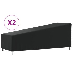 Liegebezüge 2 Stück Oxford Stoff 420D 210x80x45/75 cm von , Abdeckungen für Gartenmöbel - Ref: Foro24-3203384, Preis: 53,18 €...
