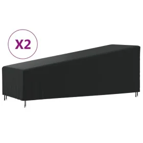 Sunbed covers 2 units Oxford fabric 420D 210x80x45/75 cm by , Garden furniture covers - Ref: Foro24-3203384, Price: 53,18 €, ...