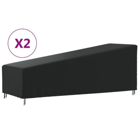 Sunbed covers 2 units Oxford fabric 420D 210x80x45/75 cm by , Garden furniture covers - Ref: Foro24-3203384, Price: 53,18 €, ...