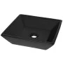 Lavabo cuadrado de cerámica negro 41,5x41,5x12 cm de vidaXL, Lavabos - Ref: Foro24-142739, Precio: 48,13 €, Descuento: %