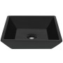 Quadratisches schwarzes Keramikwaschbecken 41,5 x 41,5 x 12 cm von vidaXL, Sinkt - Ref: Foro24-142739, Preis: 60,16 €, Rabatt: %