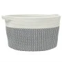 Cesta de almacenaje algodón gris y blanco Ø40x25 cm de , Cestas - Ref: Foro24-358462, Precio: 20,21 €, Descuento: %