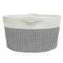 Cesta de almacenaje algodón gris y blanco Ø40x25 cm de , Cestas - Ref: Foro24-358462, Precio: 20,21 €, Descuento: %
