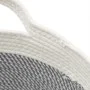 Cesta de almacenaje algodón gris y blanco Ø40x25 cm de , Cestas - Ref: Foro24-358462, Precio: 20,21 €, Descuento: %