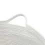 Wäschekorb aus grauer und weißer Baumwolle Ø55x36 cm von , Wäschekörbe - Ref: Foro24-358469, Preis: 29,63 €, Rabatt: %