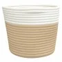 Storage baskets 2 units cotton beige and white Ø24x18 cm by , Baskets - Ref: Foro24-358455, Price: 17,05 €, Discount: %