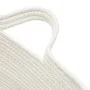 Wäschekorb aus grauer und weißer Baumwolle Ø60x36 cm von , Wäschekörbe - Ref: Foro24-358474, Preis: 30,20 €, Rabatt: %