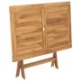 Mesa plegable de jardín madera maciza de teca 120x70x75 cm de vidaXL, Mesas de jardín - Ref: Foro24-44682, Precio: 158,27 €, ...