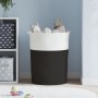 Cesta de almacenaje algodón negro y blanco Ø49x65 cm de , Cestas - Ref: Foro24-358495, Precio: 48,35 €, Descuento: %