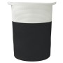 Cesta de almacenaje algodón negro y blanco Ø49x65 cm de , Cestas - Ref: Foro24-358495, Precio: 48,35 €, Descuento: %