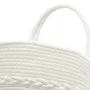 Brown and white cotton storage basket Ø43x38 cm by , Baskets - Ref: Foro24-358488, Price: 29,56 €, Discount: %