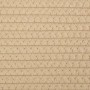 Cesta de almacenaje algodón beige y blanco Ø38x46 cm
