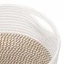 Storage baskets 2 units brown and white cotton Ø28x28 cm by , Baskets - Ref: Foro24-358460, Price: 39,37 €, Discount: %