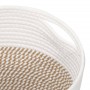 Storage baskets 2 units brown and white cotton Ø28x28 cm by , Baskets - Ref: Foro24-358460, Price: 38,53 €, Discount: %
